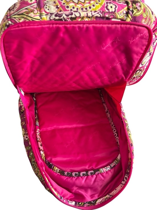 Vera Bradley Quilted Very Berry Paisley Backpack Pink Floral Pattern main image 8
